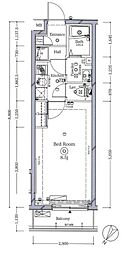 クラスタ笹塚 1Kの間取図画像