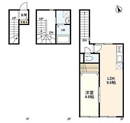 WELLSQUARE等々力 1LDKの間取図画像