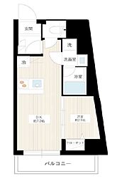 CionSANGEN-JYAYA 1DKの間取図画像