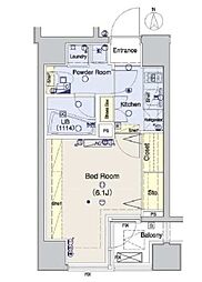 ブライズ三軒茶屋 1Kの間取図画像