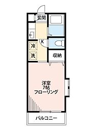 パークコート経堂 1Kの間取図画像