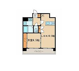 クレール三軒茶屋 1LDKの間取図画像