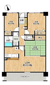 間取り:和室と洋室の両方がある間取りです。全居室に収納付き!和室はリビングとつなげる事も出来ます◎ 間取り:和室と洋室の両方がある間取りです。全居室に収納付き!和室はリビングとつなげる事も出来ます◎
