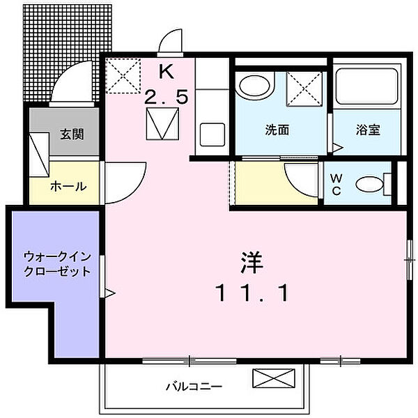 シャルマンヴィレッジ　Ｃ 101｜兵庫県姫路市花田町加納原田(賃貸アパート1R・1階・36.23㎡)の写真 その2