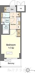 SHOKEN Residence名古屋 太閤通 1Kの間取図画像