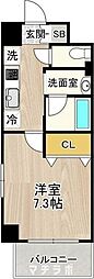 CITYSPIRE名駅前 1Kの間取図画像