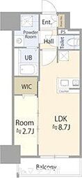 名古屋市中区新栄2丁目マンション 1LDKの間取図画像