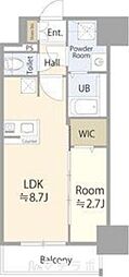 名古屋市中区新栄2丁目マンション 1LDKの間取図画像