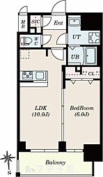 RICHED'OR古出来 1LDKの間取図画像