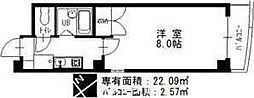 シャトー村瀬・千代田 1Kの間取図画像