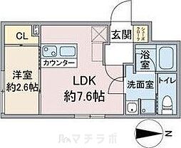 CELENEST浄心 1LDKの間取図画像