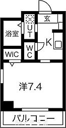 unroom 1Kの間取図画像