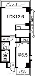 音羽壱番館サカエ 1LDKの間取図画像