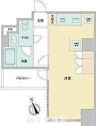 ドゥーエ大須 ワンルームの間取図画像
