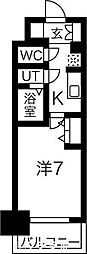 メイクスWアート丸の内 1Kの間取図画像
