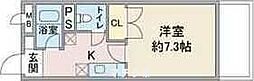 LAPIAS吹上 1Kの間取図画像