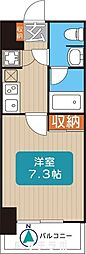 ライブコート泉 1Kの間取図画像