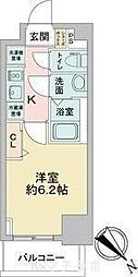 アステリ鶴舞テーセラ 1Kの間取図画像