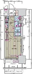 プレサンス名古屋駅ゲート 1Kの間取図画像