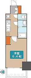 プレサンス新栄アーバンフロー 1Kの間取図画像