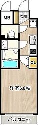 インプルーブ鶴舞 1Kの間取図画像