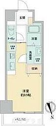 ラドゥセール今池 ワンルームの間取図画像