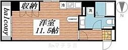 アルドゥ6 ワンルームの間取図画像