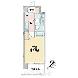 アルフィーレ新栄 1Kの間取図画像