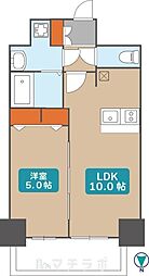 プレサンス丸の内レジデンス3 1LDKの間取図画像