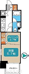ブランシエスタ泉 1DKの間取図画像