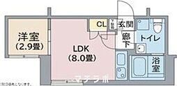 アーバン栄 1DKの間取図画像