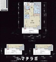 プレサンス名古屋駅前プラチナム 1Kの間取図画像