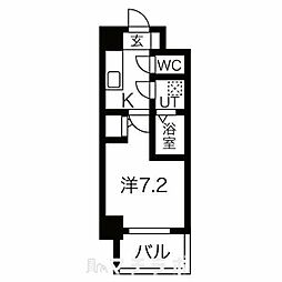 BrickKamejima 1Kの間取図画像