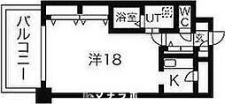 リーヴァストゥーディオ丸の内 ワンルームの間取図画像