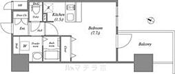アドバンス名古屋モクシー ワンルームの間取図画像
