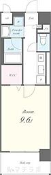 パティオ・エスペランサ 1Kの間取図画像