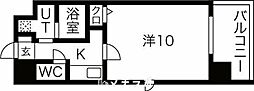 NEOJAPANESQUE出来町 1Kの間取図画像