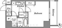 RESIDENCIA泉 1Kの間取図画像
