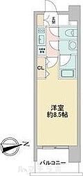 ルクレ新栄レジデンス 1Kの間取図画像