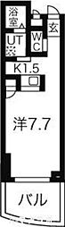 グランステージ千種 1Kの間取図画像