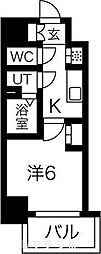 エステート金山 1Kの間取図画像