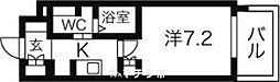 アーデン春岡 1Kの間取図画像