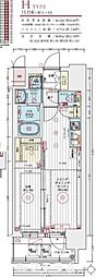 エステムコート名古屋TWINEAST 1LDKの間取図画像