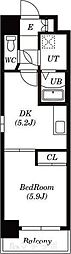 ベレーサ葵 1DKの間取図画像