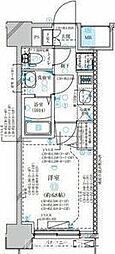 ディアレイシャス名古屋太閤通3 1Kの間取図画像