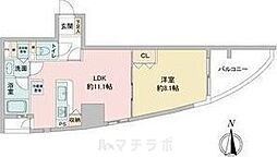 さくらヒルズフジミ 1LDKの間取図画像