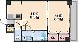 アンシャンテ車道 1LDKの間取図画像