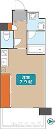 エスポアール泉 ワンルームの間取図画像