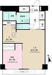 大嶽ビルLiberte鶴舞 1LDKの間取図画像