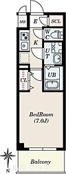 S-RESIDENCE名駅North2 1Kの間取図画像